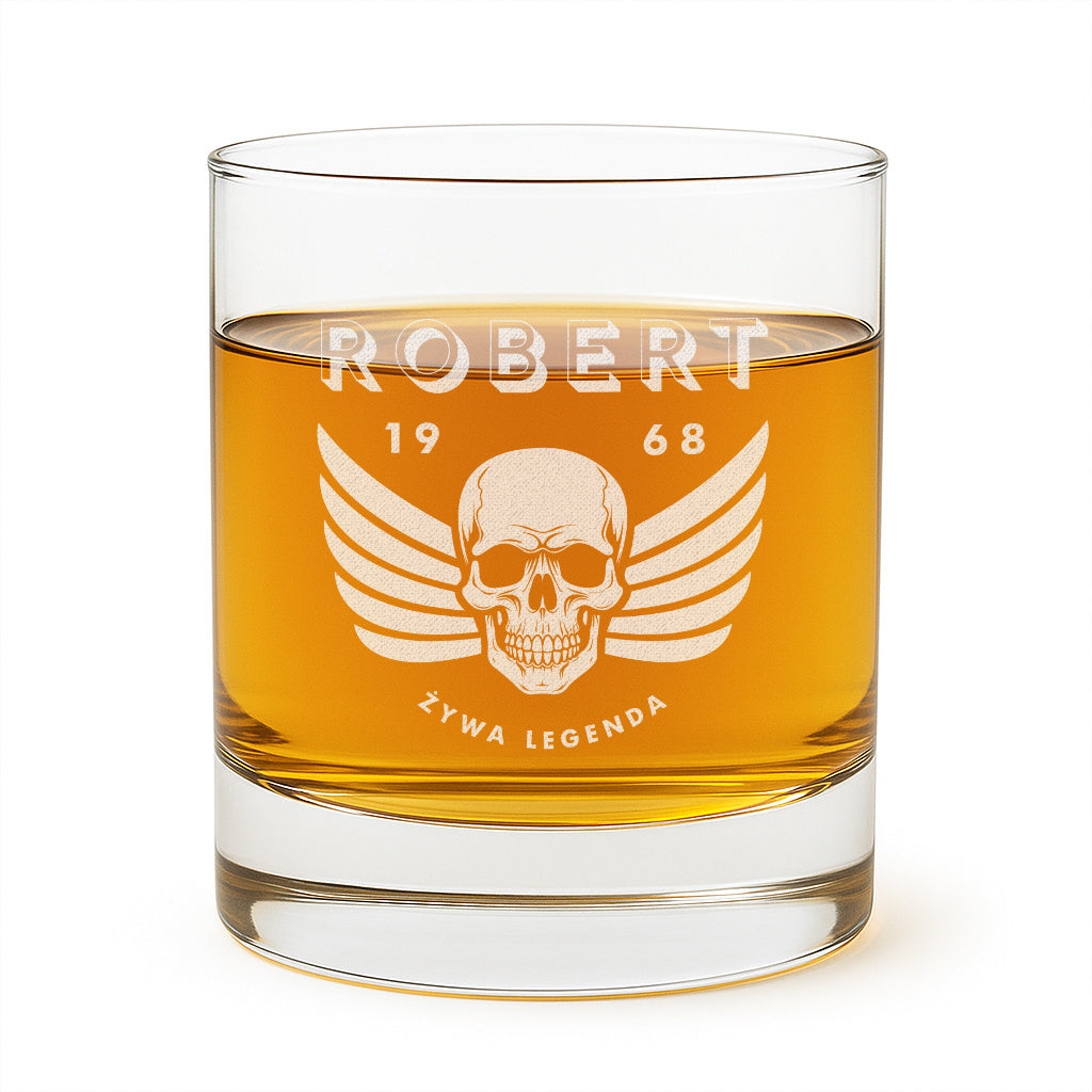 Szklanka do whisky dla mężczyzny Żywa Legenda prezent dla mężczyzny prezent dla chłopaka