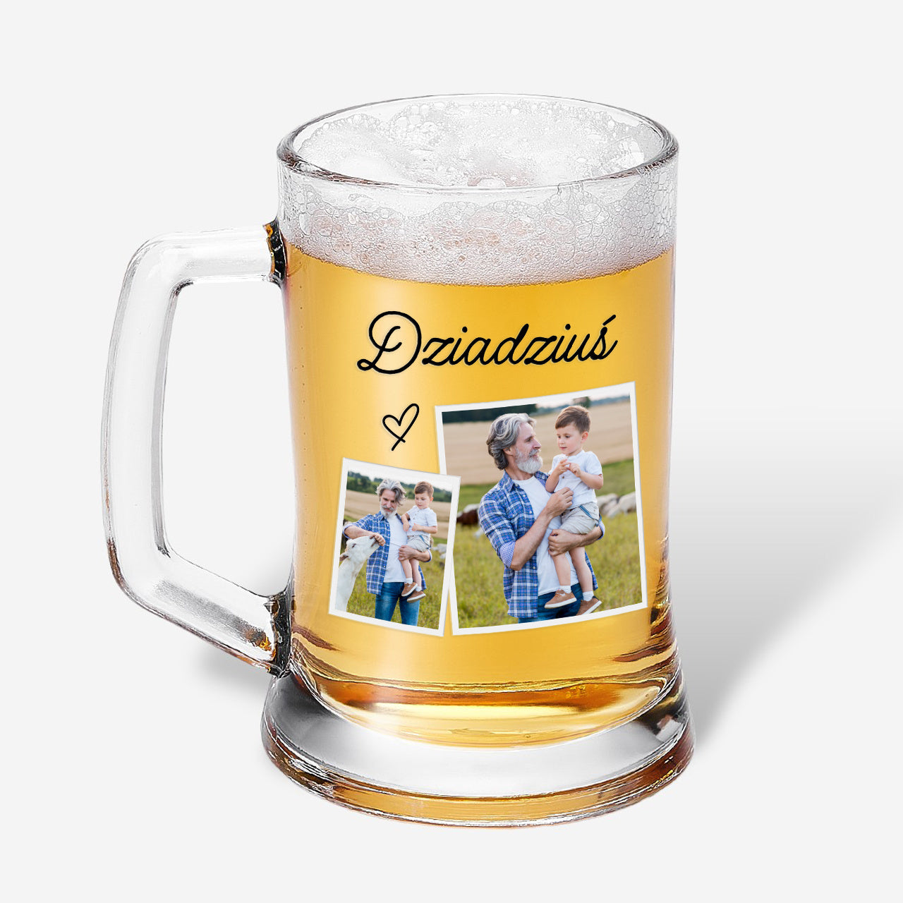 Personalizowany kufel dla dziadka - upominek ze zdjęciami prezent dla dziadka na Dzień Dziadka
