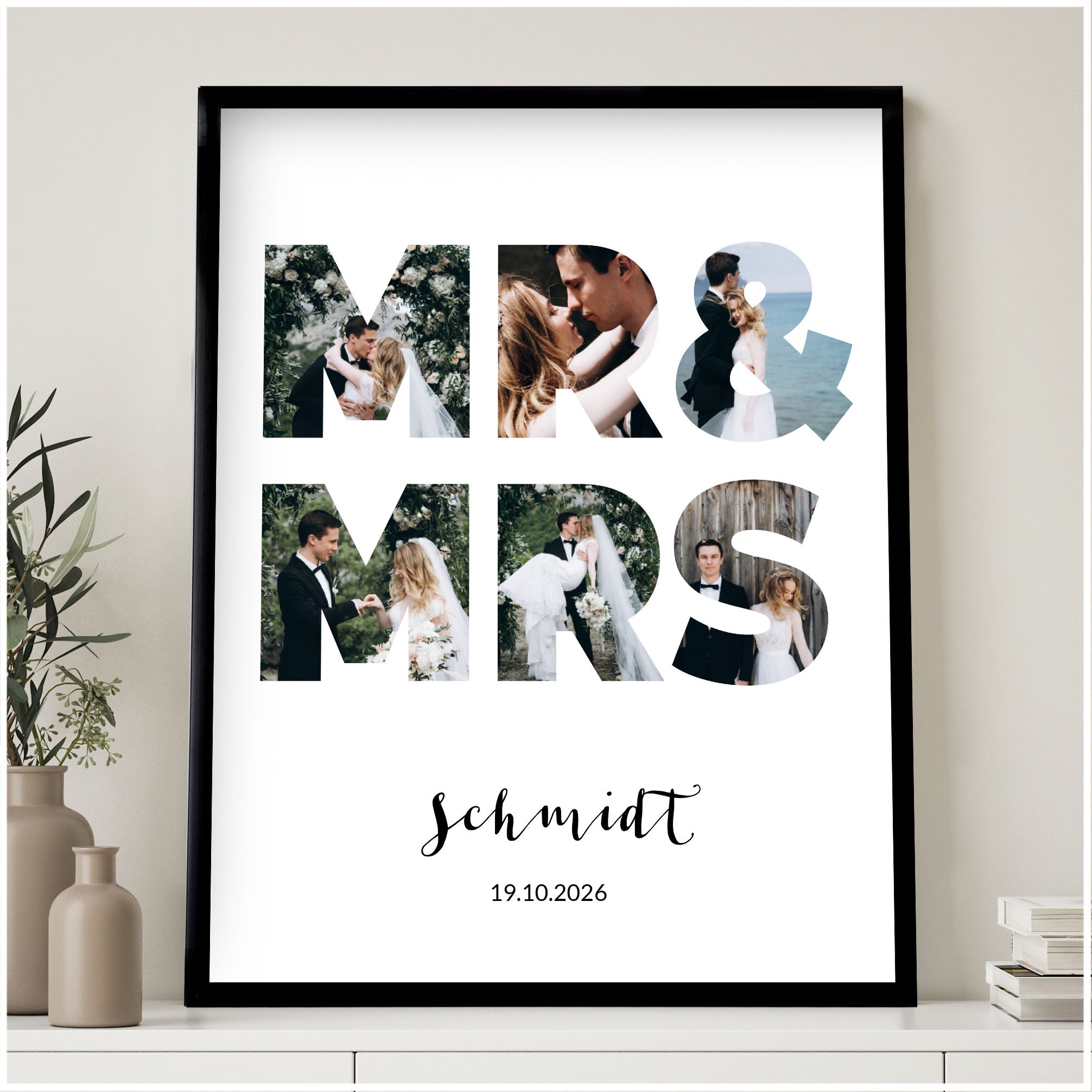 Personalisiertes Poster - GESCHENK ZUM ERSTEN HOCHZEITSTAG