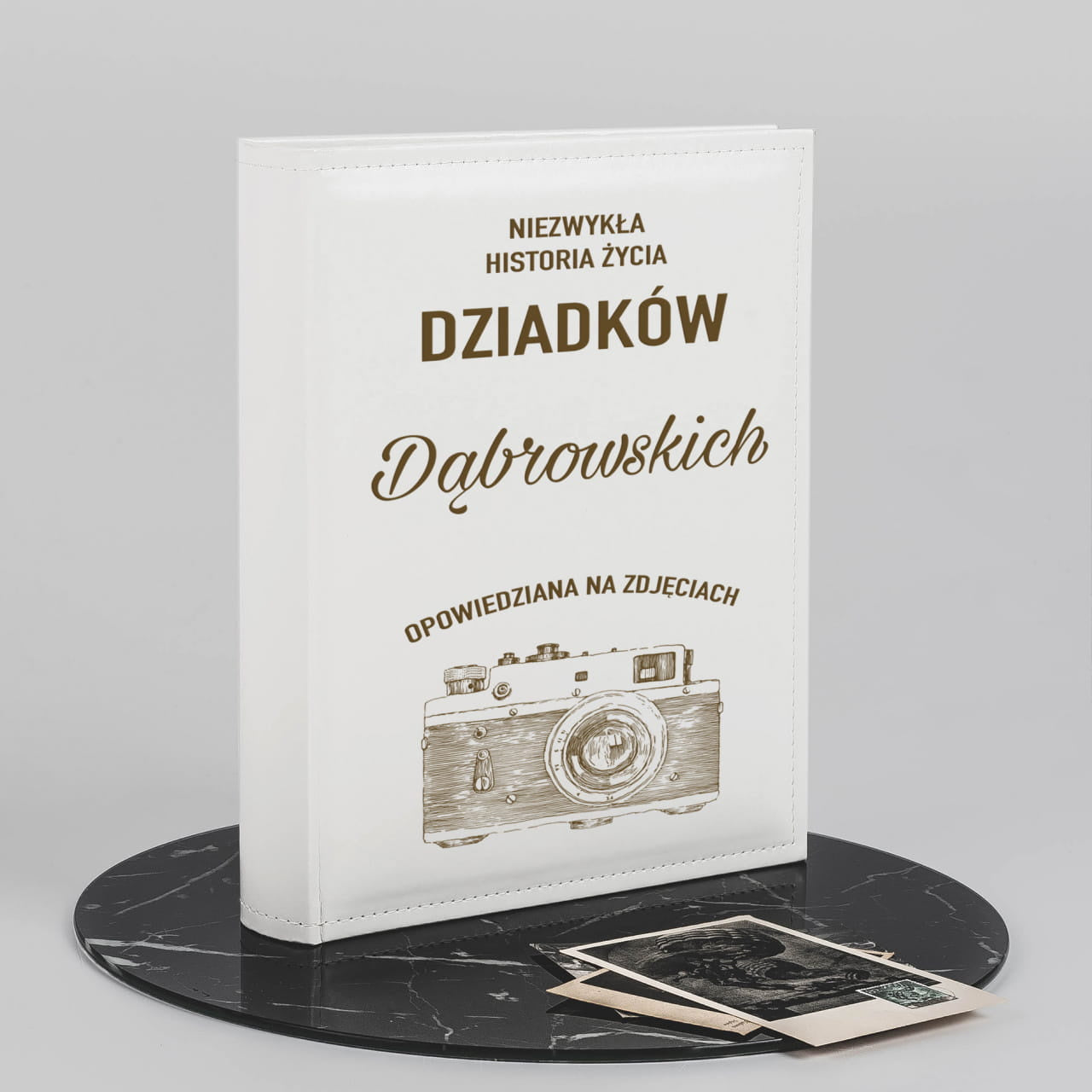 Grawerowany album dla dziadków