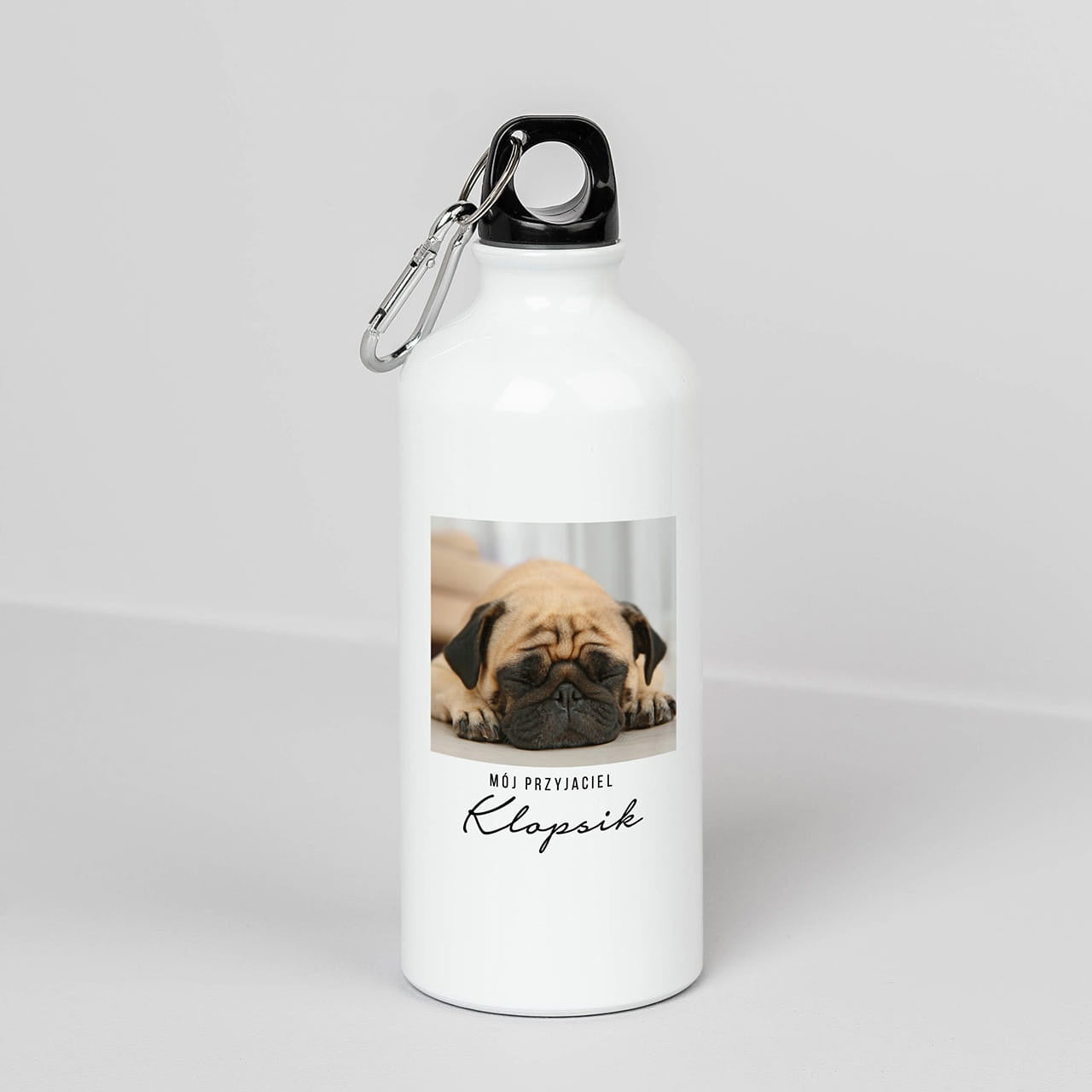 Personalizowany bidon ze zdjęciem - przyjaciel prezent dla psiarza bidon personalizowany prezent dla miłośnika psów