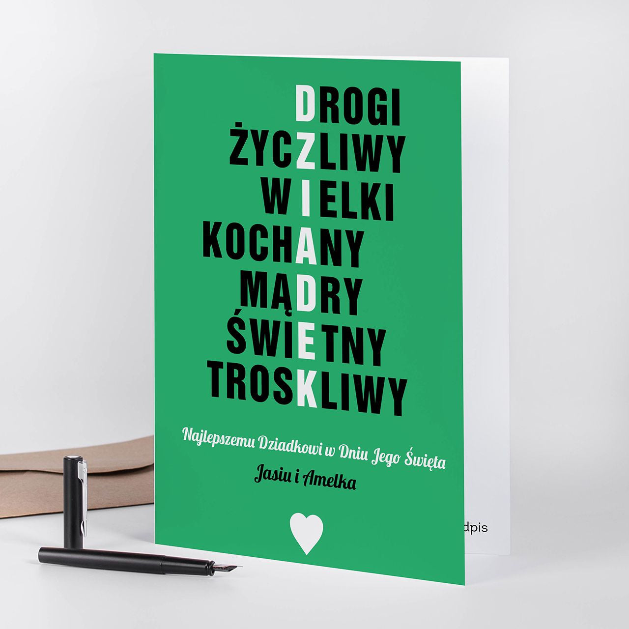 Personalizowana kartka dla dziadka - Po Prostu Dziadka A4