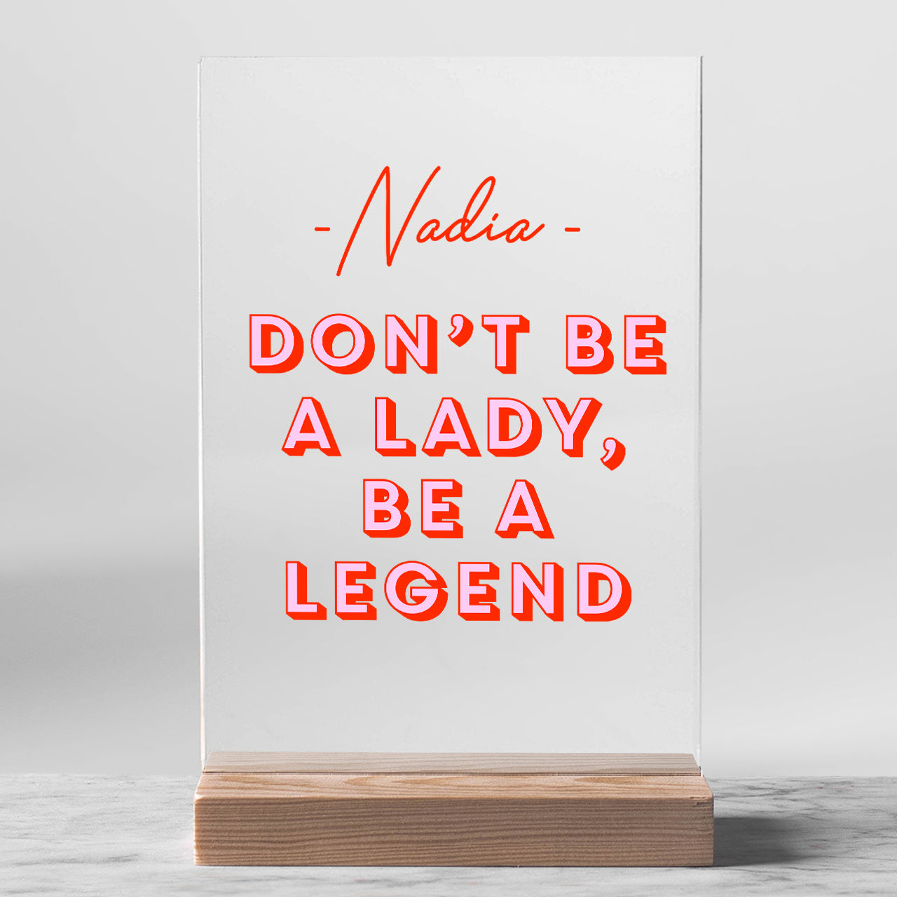 Statuetka dla przyjaciółki - be a legend