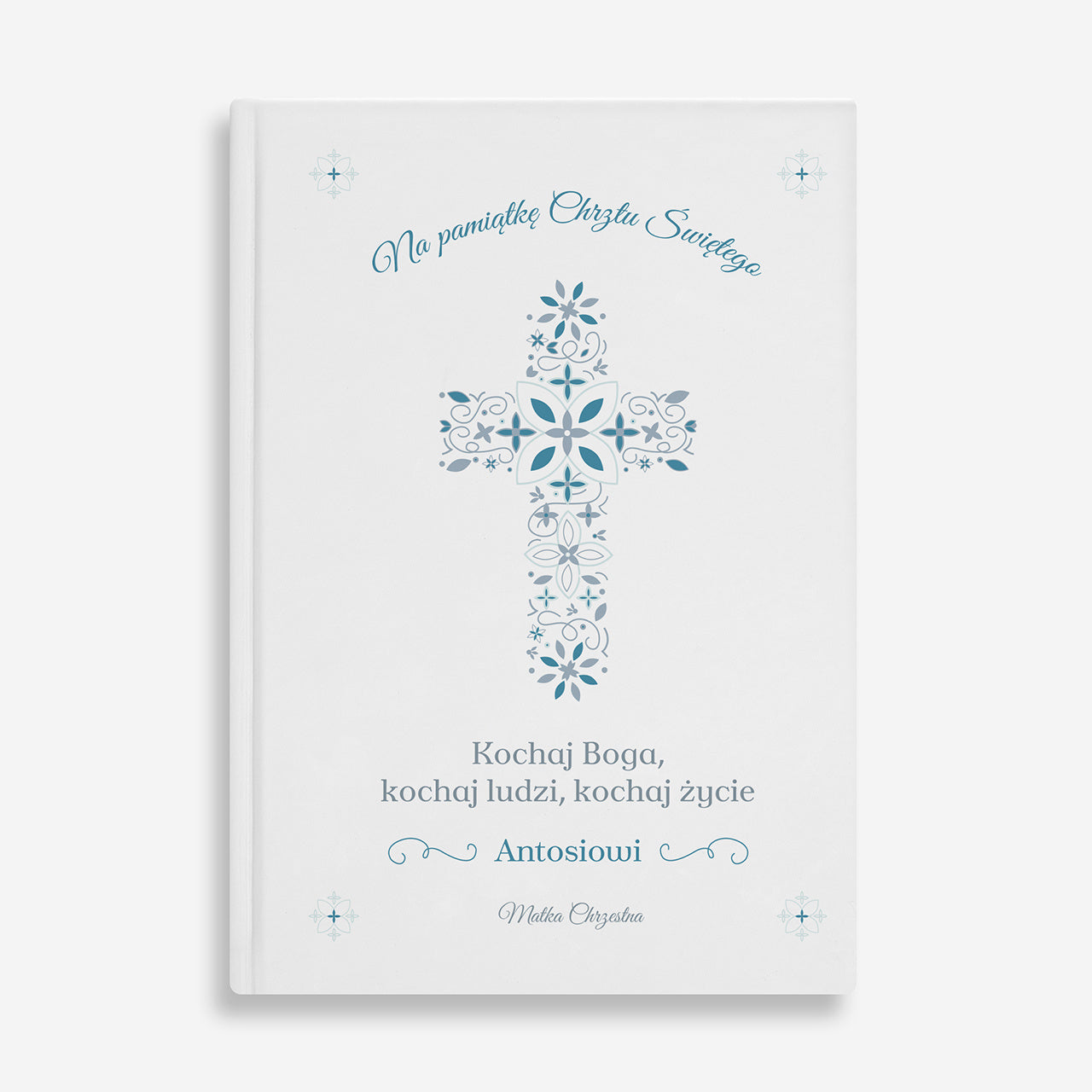 Personalizowana biblia na pamiątkę Chrztu Świętego biblia na Chrzest prezent na Chrzest dla dziecka