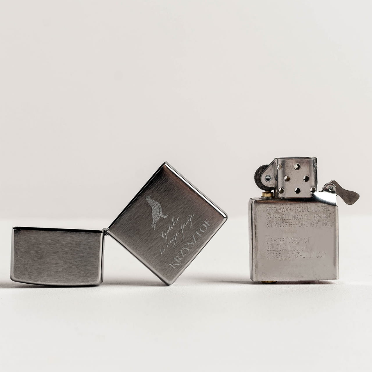 Zapalniczka grawerowana - prezent dla hodowcy gołębi pocztowych personalizowana zapalniczka prezent dla gołębiarza