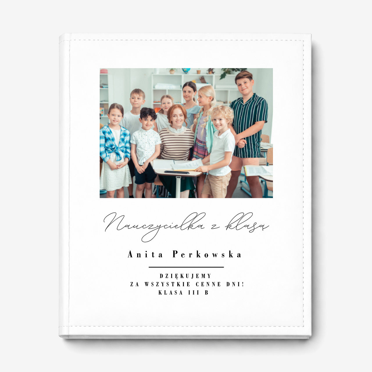 Personalizowany album fotograficzny - podziękowanie dla nauczyciela