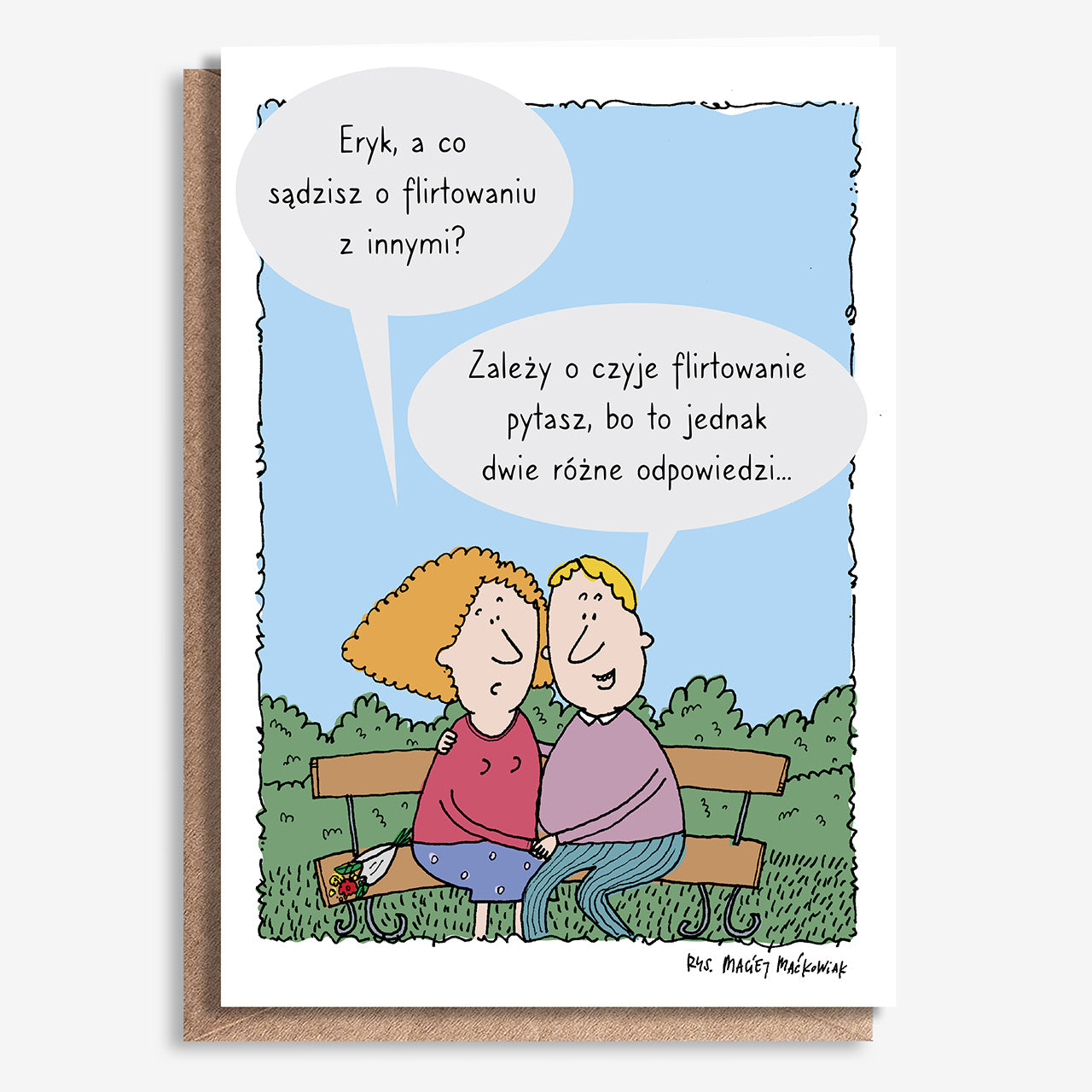 Duża kartka personalizowana dla copywritera A4