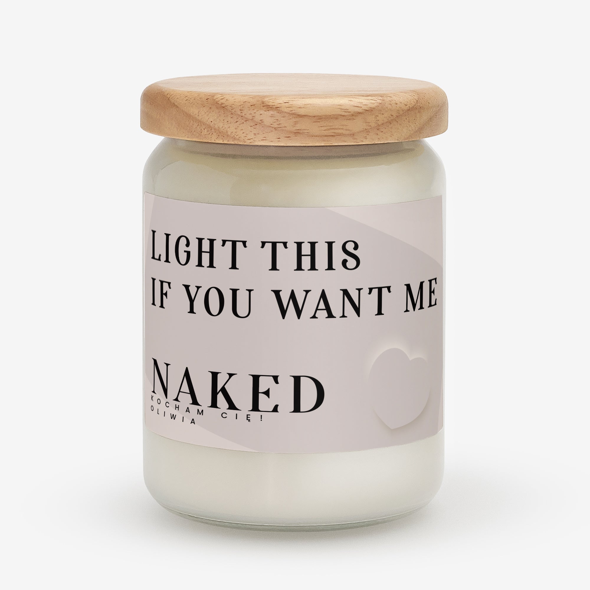 Śmieszna świeca dla chłopaka - naked
