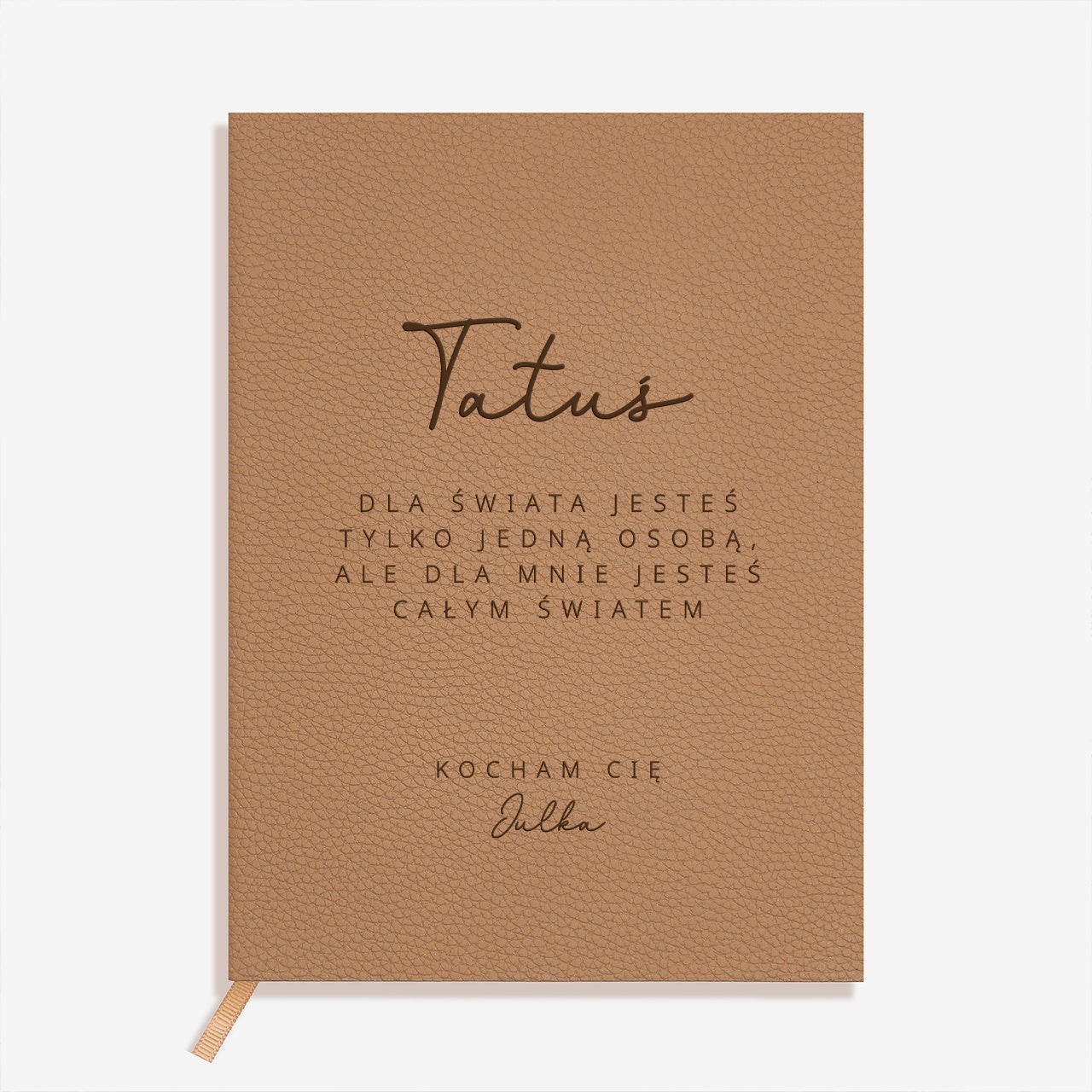 Skórzany notes dla taty na Dzień Ojca personalizowany notes prezent dla taty na Dzień Ojca upominek na Dzień Taty