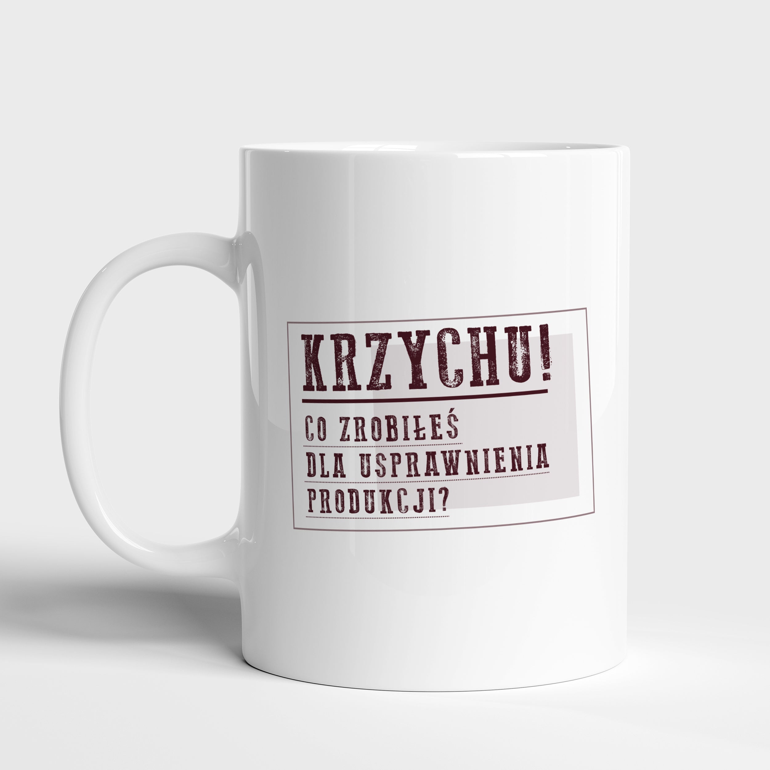 Personalizowany kubek pracownika - prezent w stylu PRL