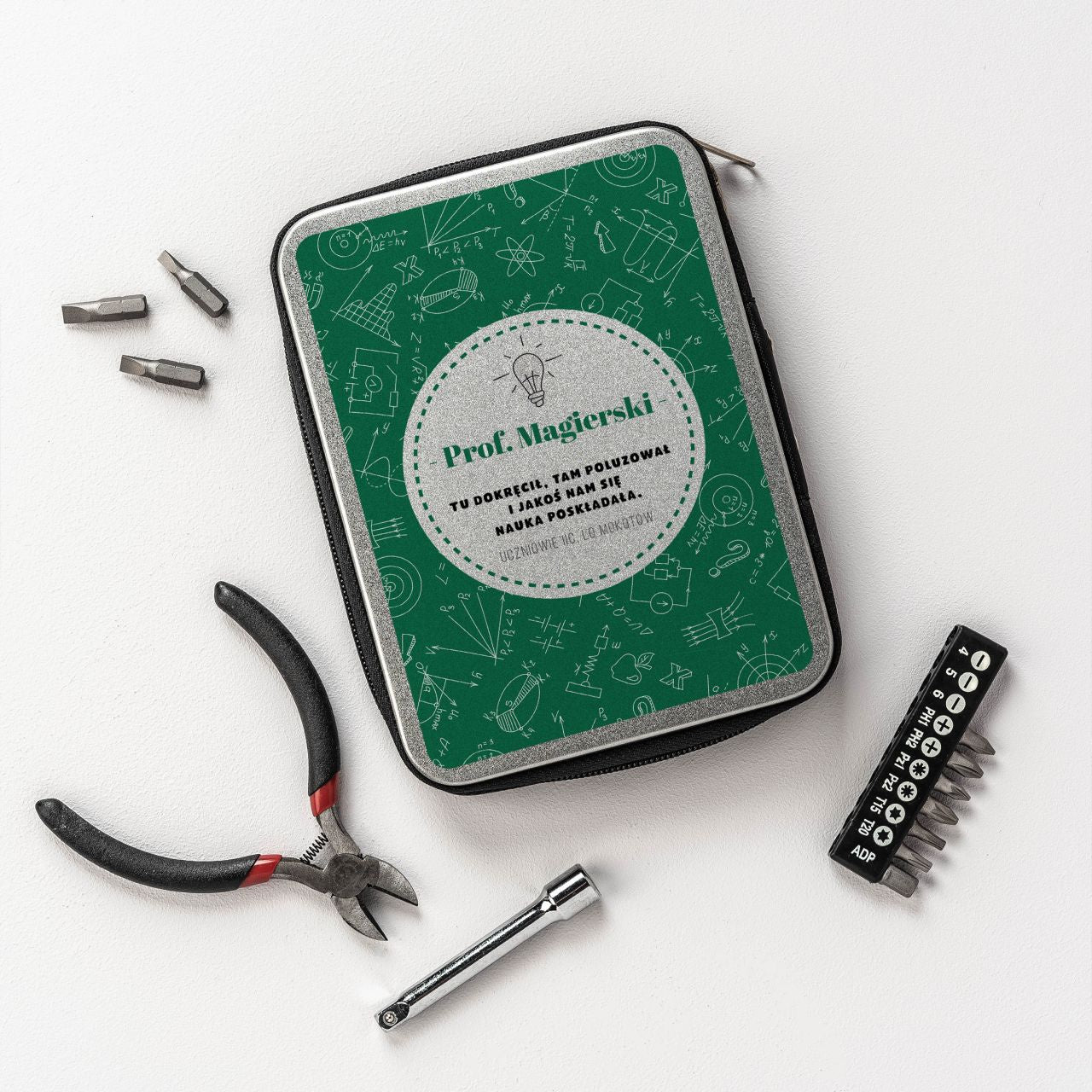 Personalizowane narzędzia precyzyjne - prezent dla wychowawcy prezent na dzień nauczyciela zestaw narzędzi