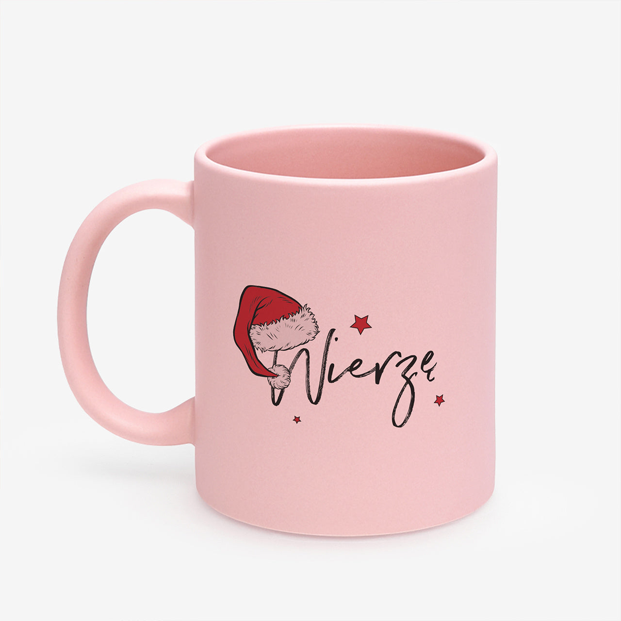 Personalizowany kubek mikołajkowy - Wierzę - prezent świąteczny dla dziewczyny