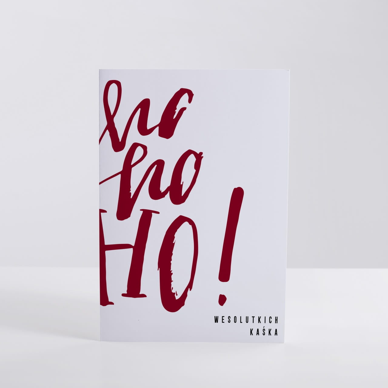 Personalizowana kartka świąteczna - Wesolutkich świąt! Ho Ho Ho kartka na święta kartka Boże Narodzenie