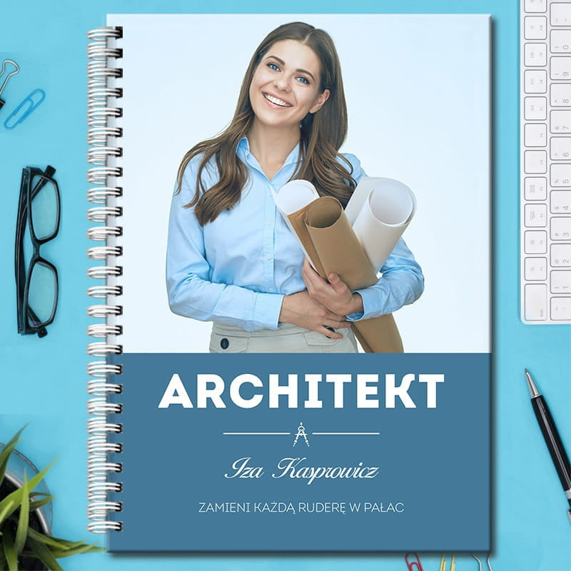Notatnik dla architekta prezent dla architekta notatnik personalizowany gadżet dla architekta