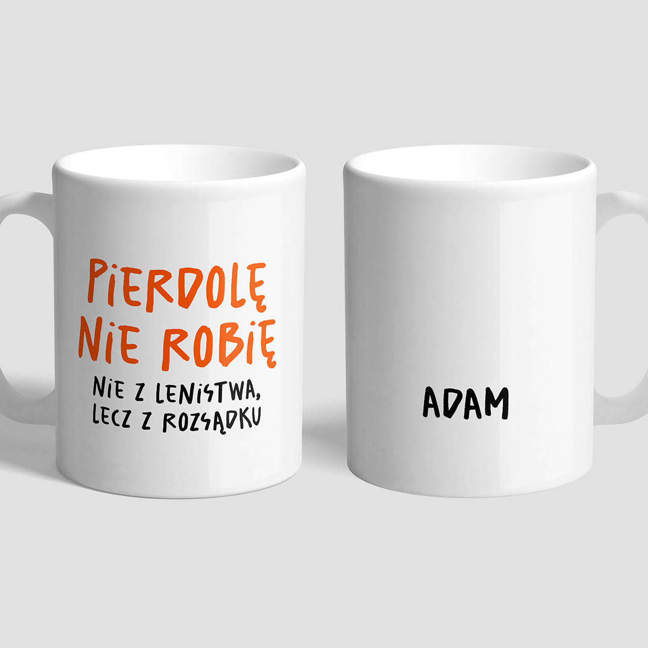 Personalizowany kubek ze śmiesznym nadrukiem - rozsądek