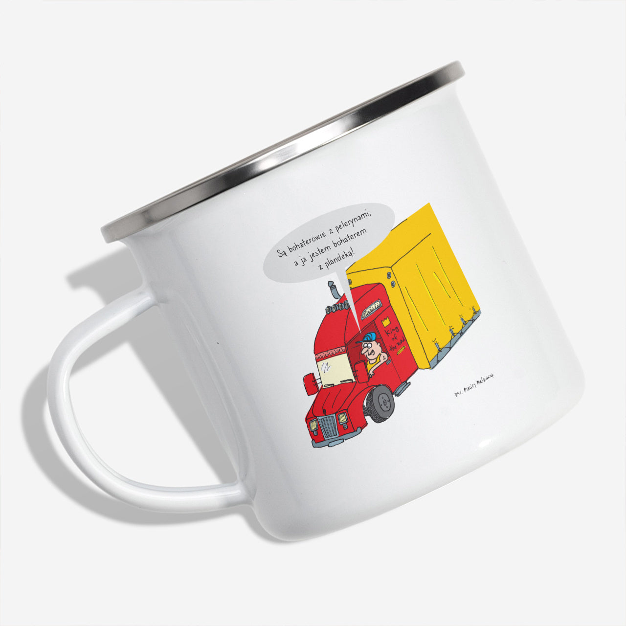 Personalizowany kubek dla kierowcy tira prezent dla kierowcy tira do kawy w trasie