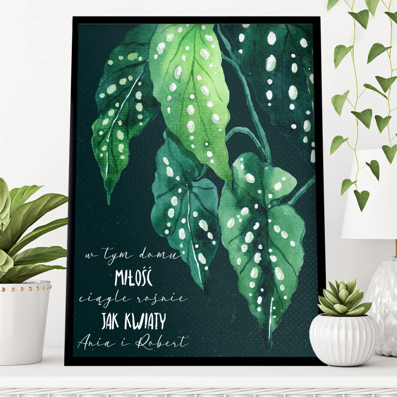 Plakat dla miłośniczki roślin