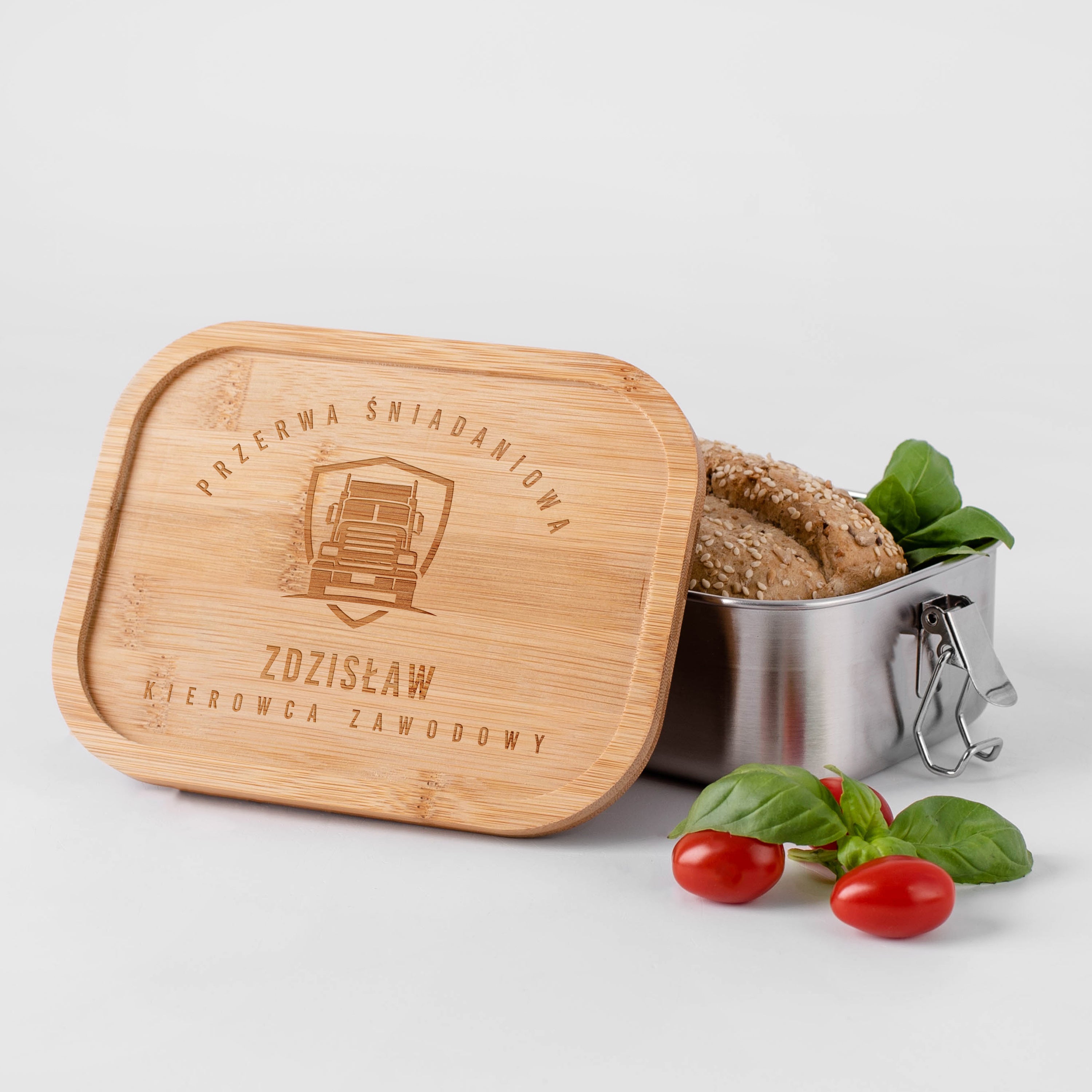 Grawerowana śniadaniówka dla kierowcy prezent dla kierowcy śniadaniówka z grawerem lunchbox dla kierowcy