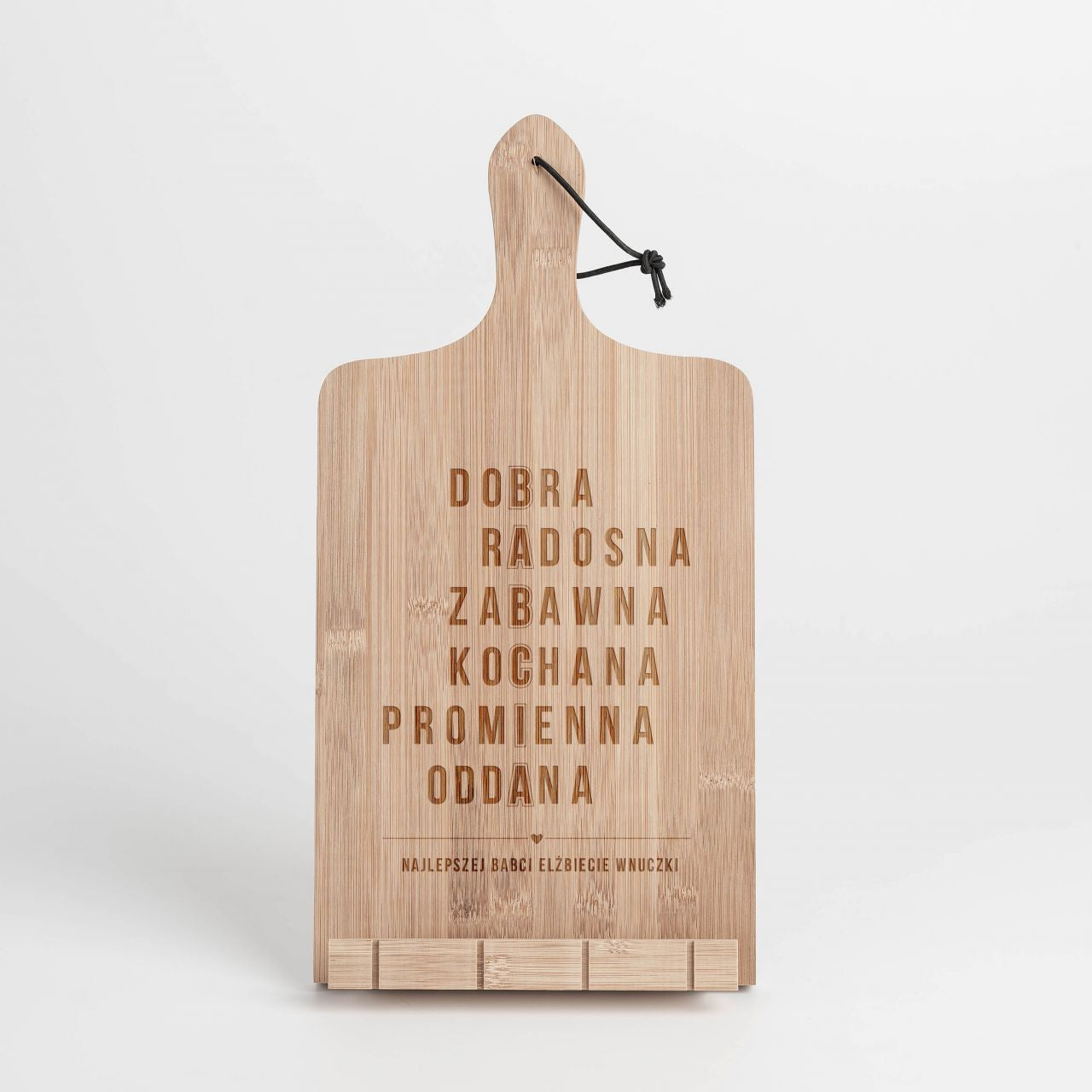 Podpórka pod książkę kucharską - prezent urodzinowy dla babci