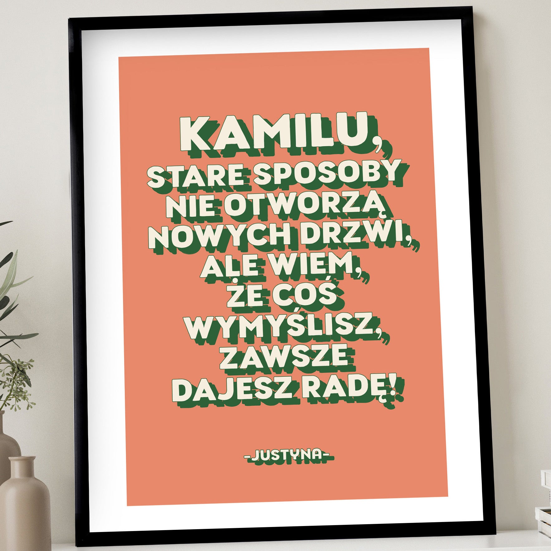 Personalizowany plakat motywacyjny