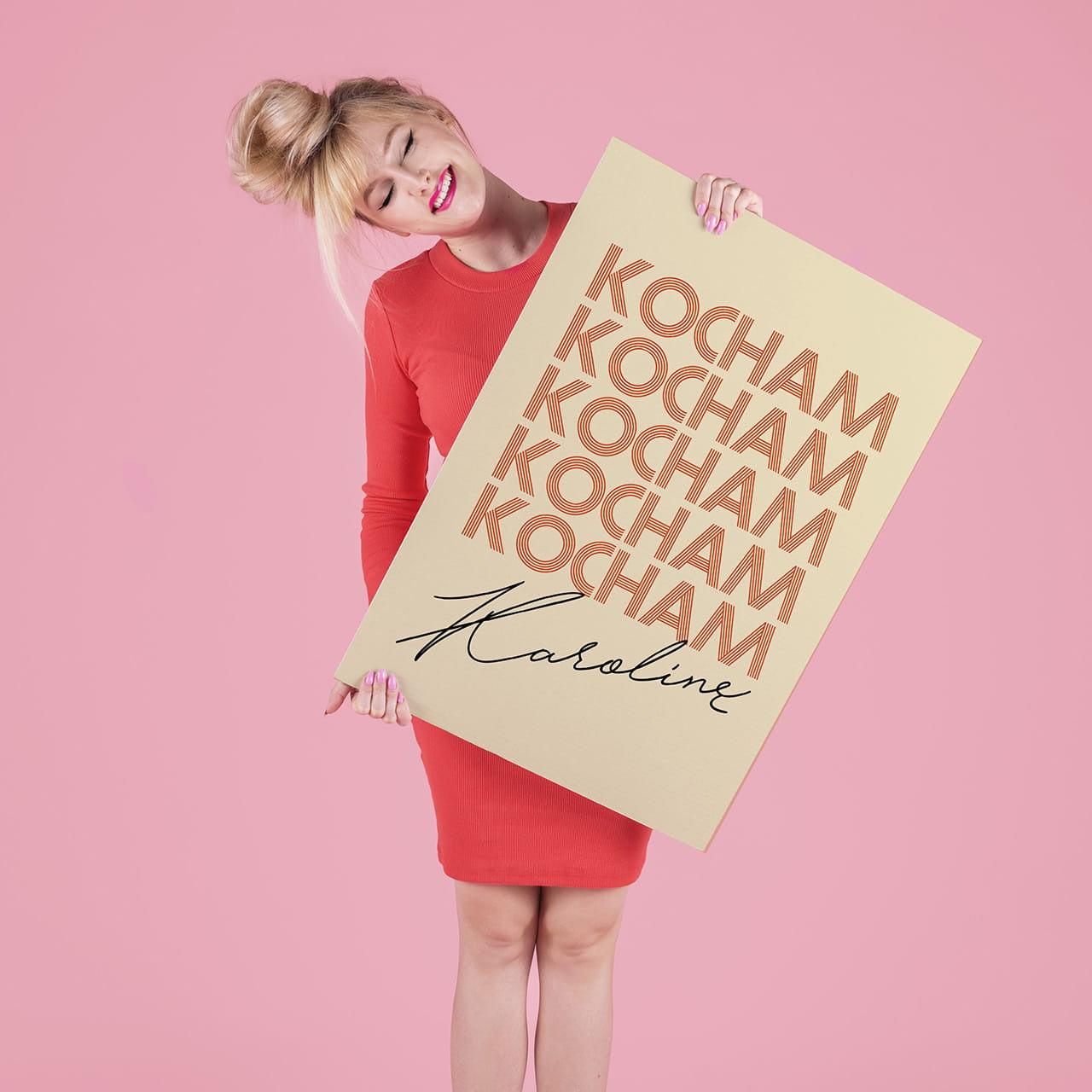 Personalizowana kartka XXL - prezent dla ukochanej dziewczyny