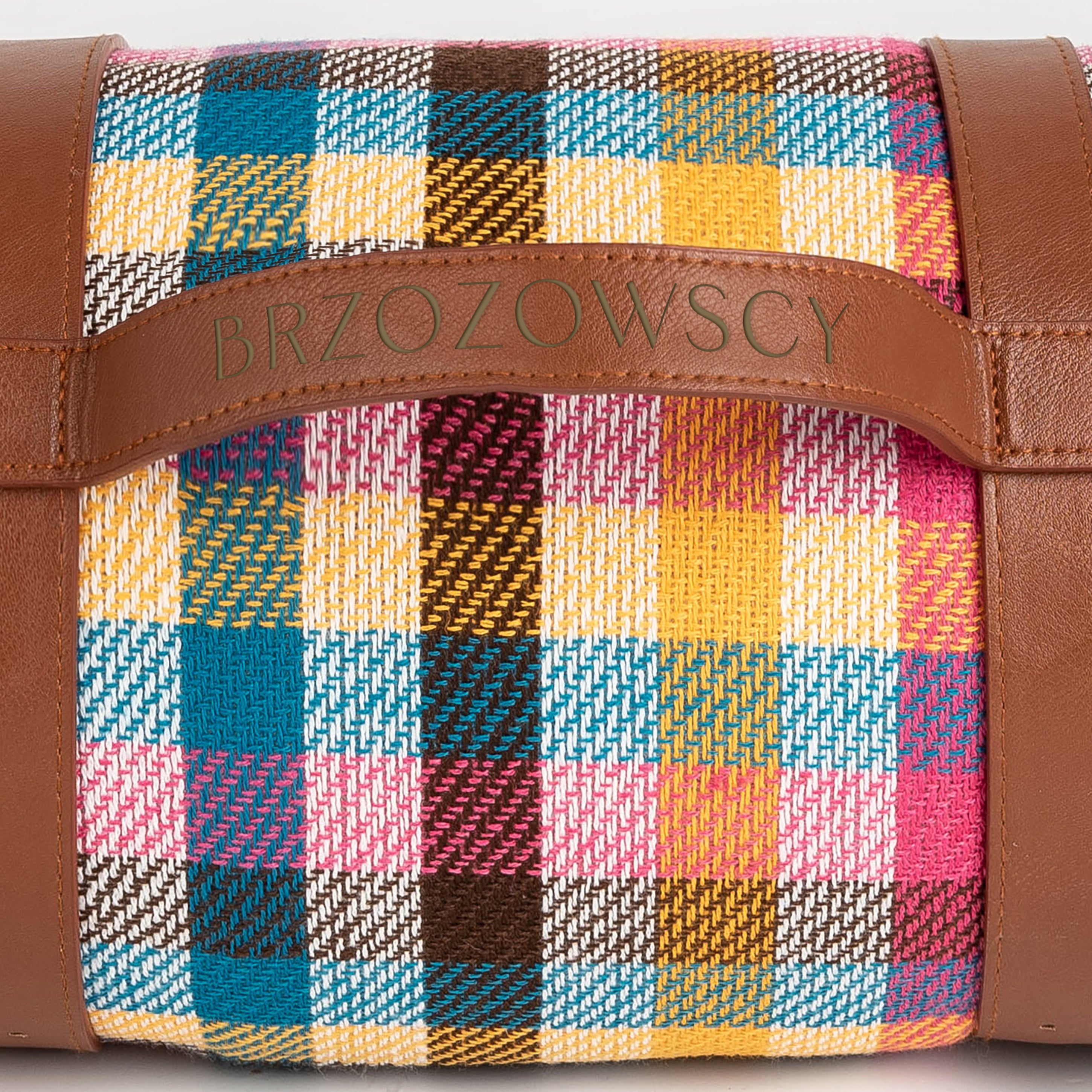 Personalizowany koc piknikowy z grawerem dla rodziny