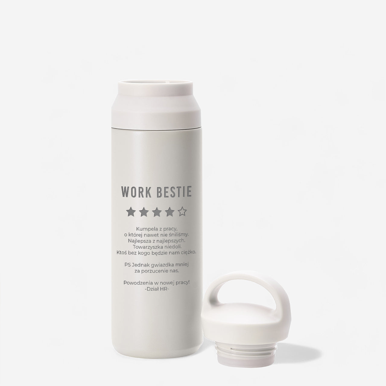 Termos z grawerem - Work Bestie - prezent dla koleżanki z pracy