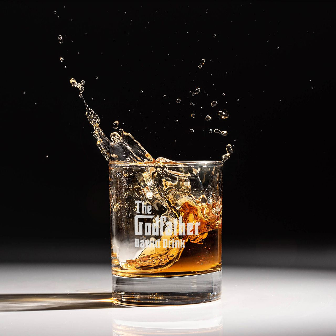 Grawerowana szklanka do drinków - prezent dla ojca chrzestnego