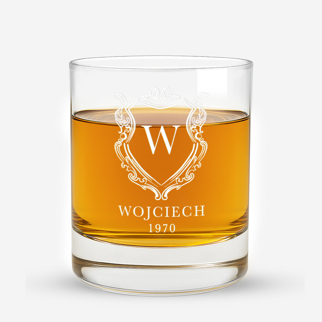 Szklanka z nadrukiem - elegancki prezent dla męża na urodziny personalizowana szklanka dla męża szklanka do whisky