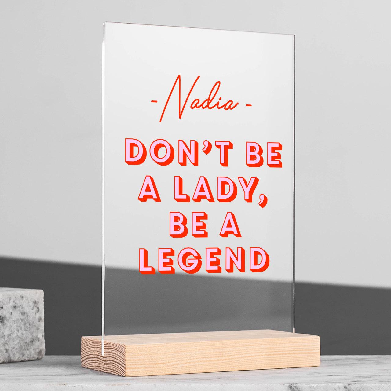 Statuetka dla przyjaciółki - be a legend