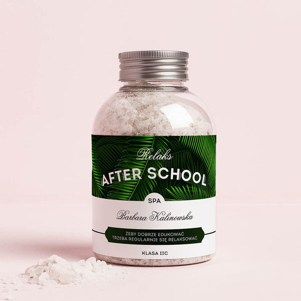 Personalizowana sól do kąpieli - prezent dla nauczycielki angielskiego upominek dla nauczyciela sól kąpielowa