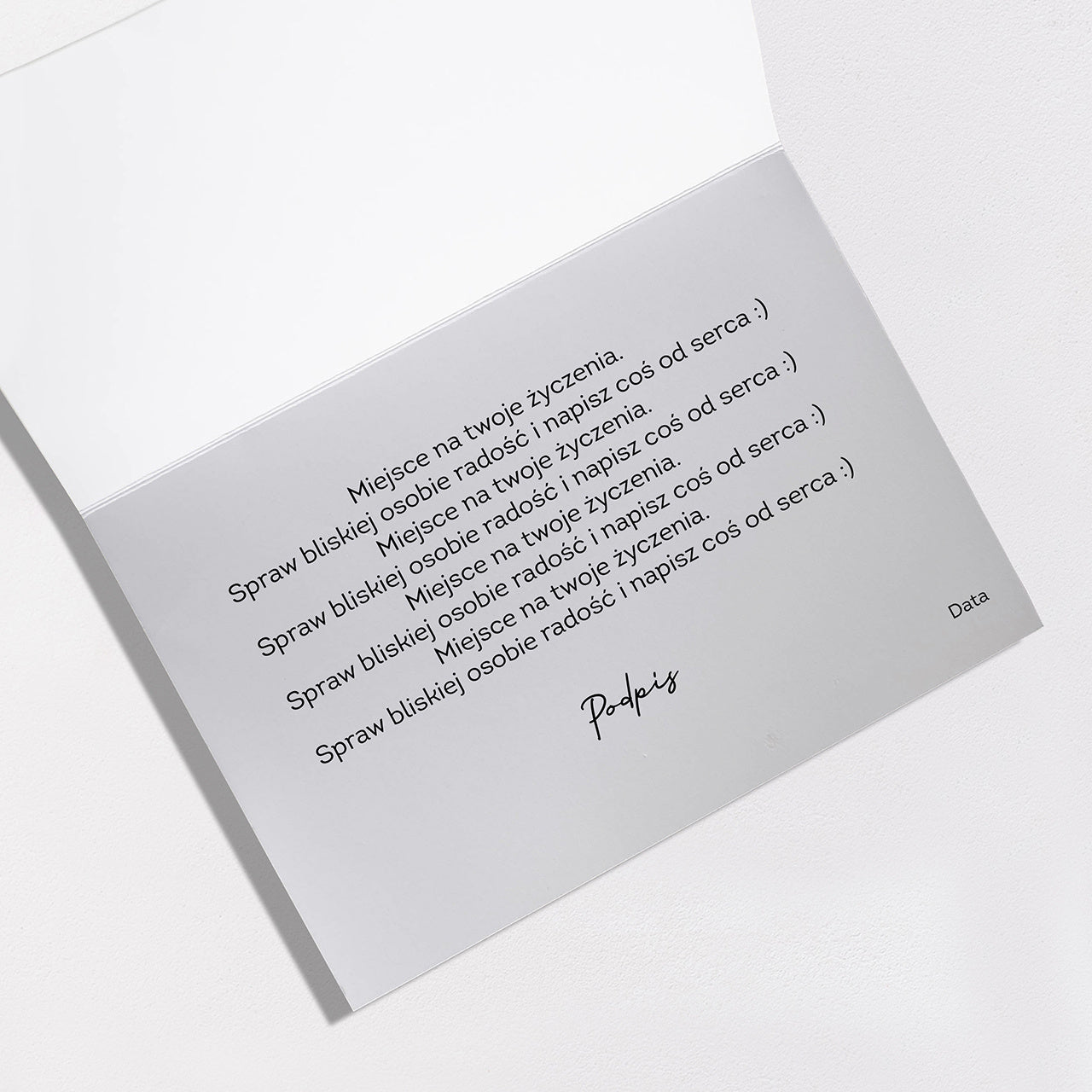 Pozłacana kartka dla położnej podziękowanie dla położnej kartka personalizowana kartka ze złoceniem