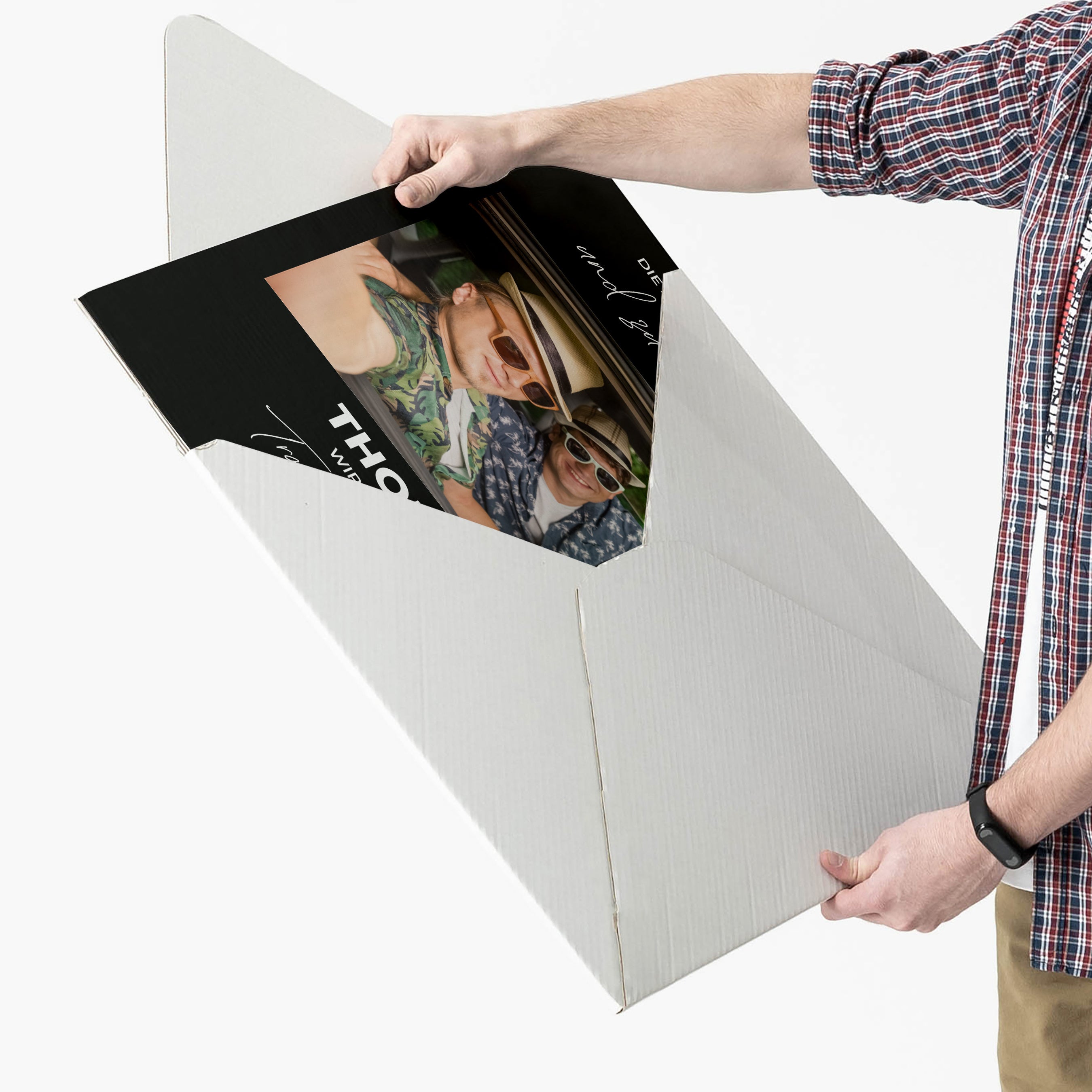 Große Karte mit Foto - Frage an den Trauzeugen