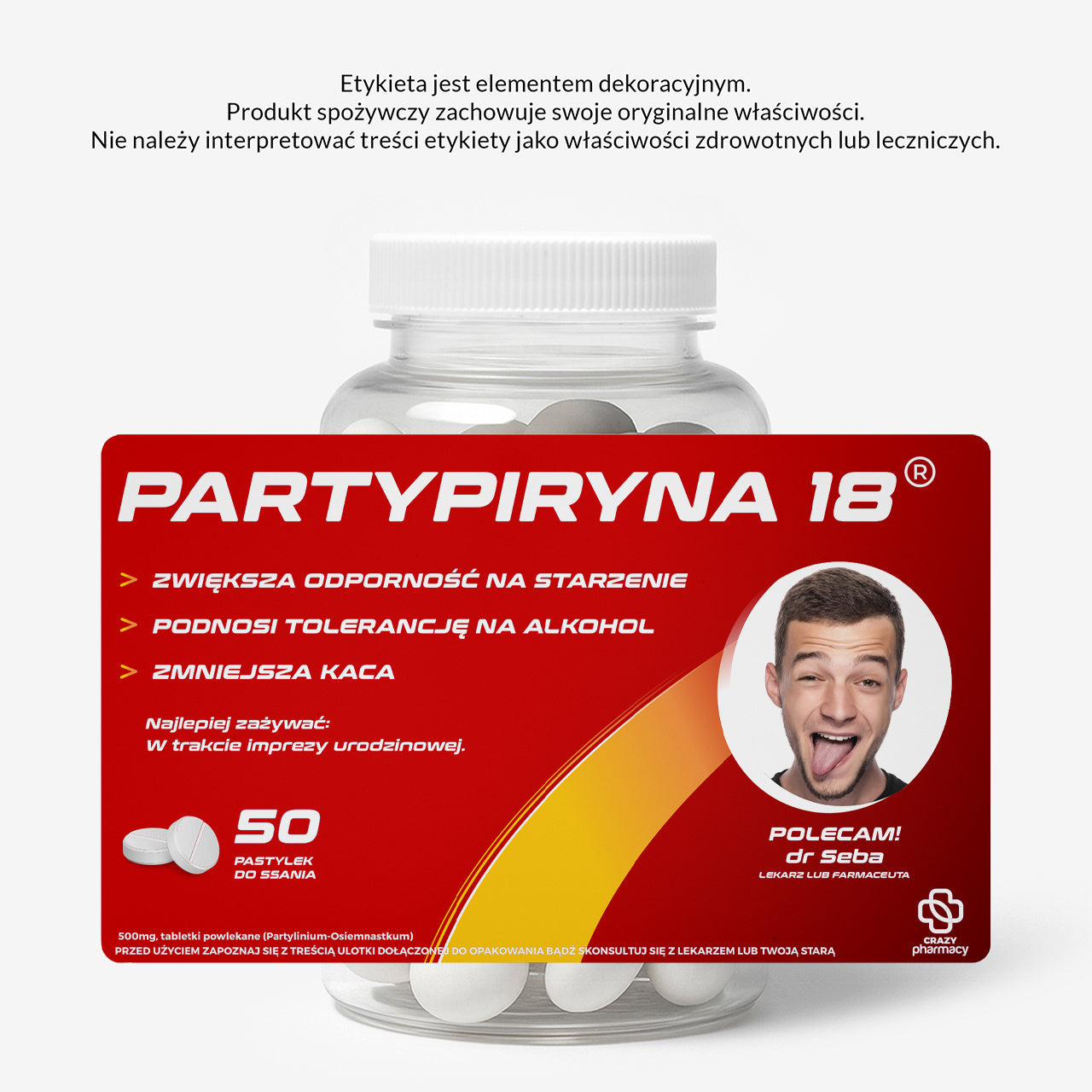 Personalizowany pojemnik na cukierki - śmieszny prezent dla imprezowicza