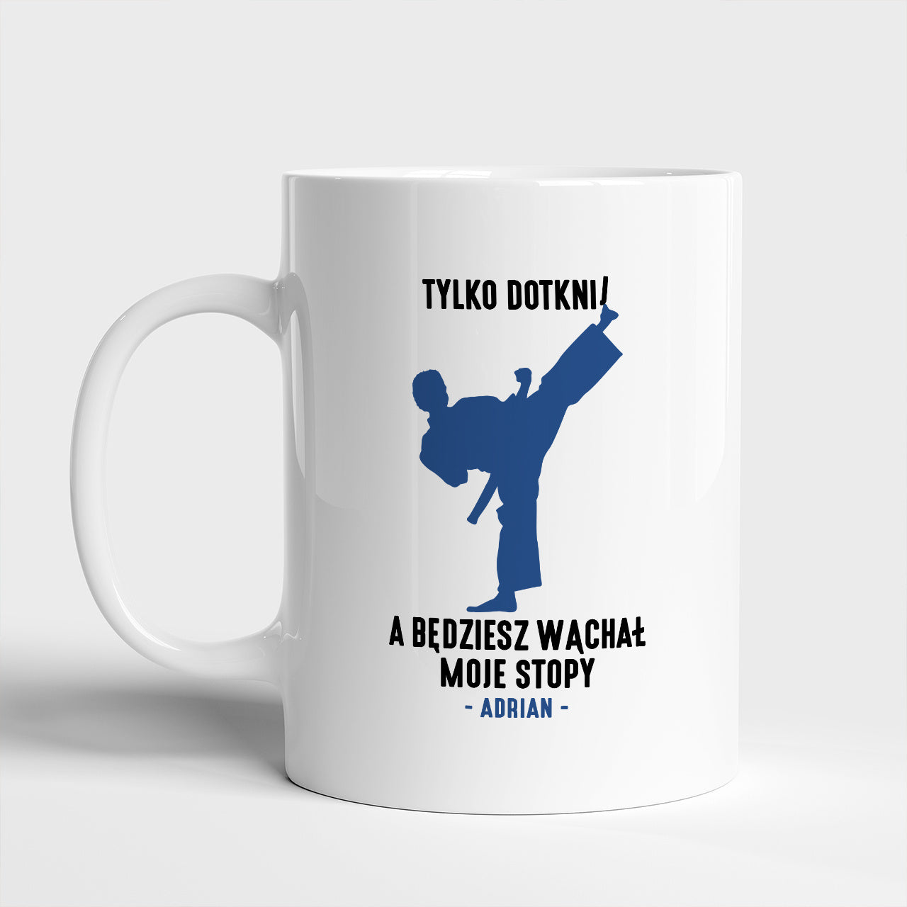 Personalizowany kubek dla trenującego taekwondo
