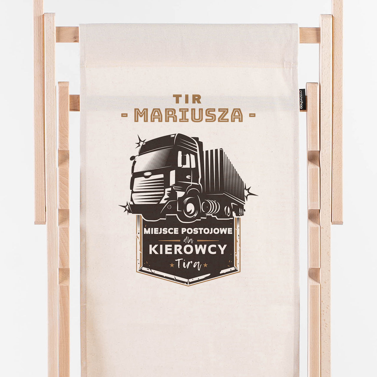 Leżak z nadrukiem dla kierowcy tira prezent dla kierowcy tira leżak personalizowany prezent dla tirowca