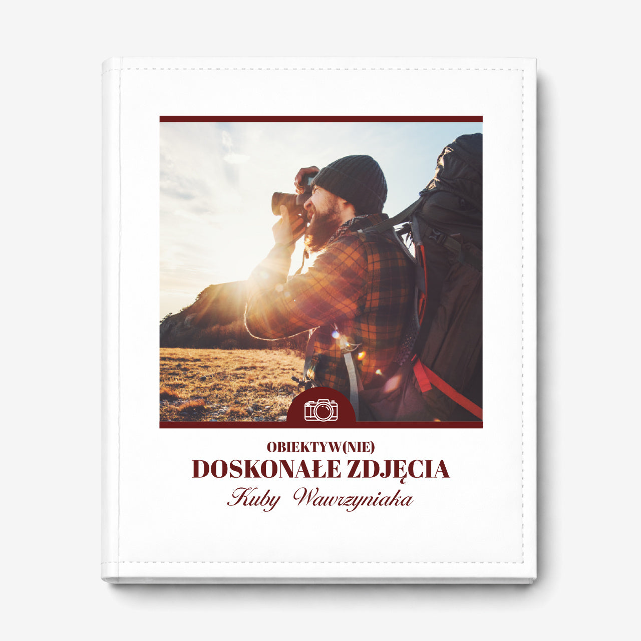 Album ze zdjęciem na okładce na prezent dla fotografa album na zdjęcia gadżet dla fotografa personalizowany album