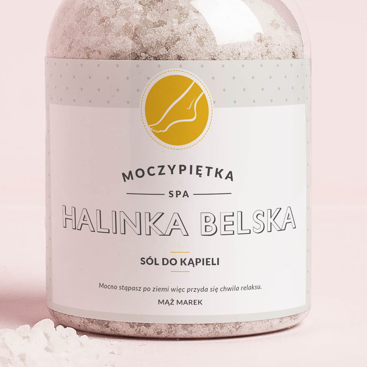 Personalizowana sól do kąpieli - prezent z okazji Dnia Kobiet prezent na Dzień Kobiet prezent dla żony