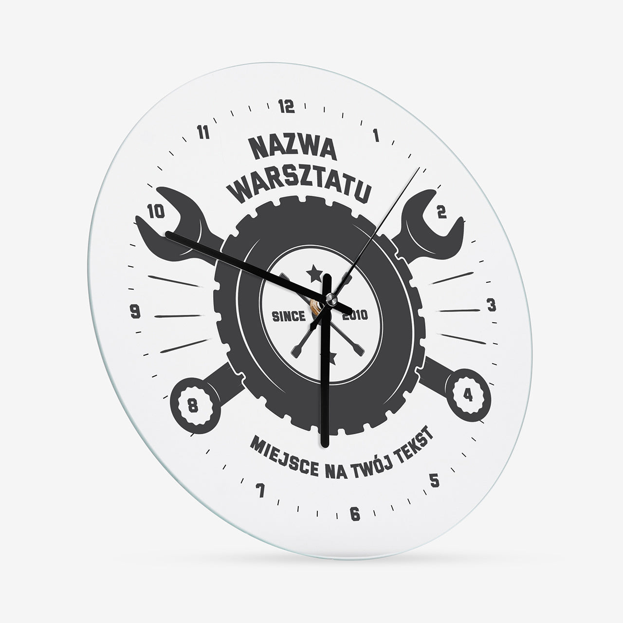 Zegar do warsztatu samochodowego - dla mechanika
