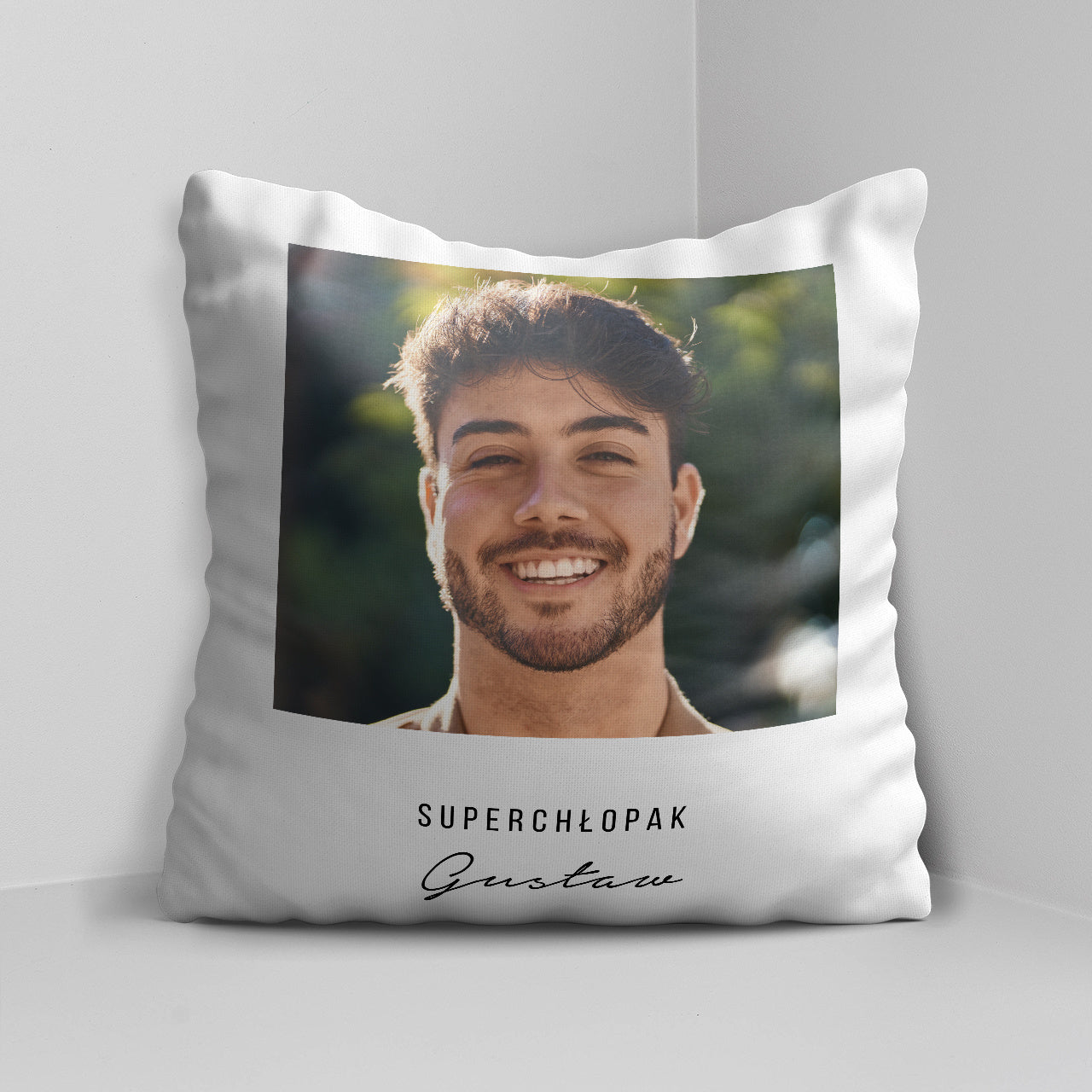Poduszka ze zdjęciem dla chłopaka - Superchłopak