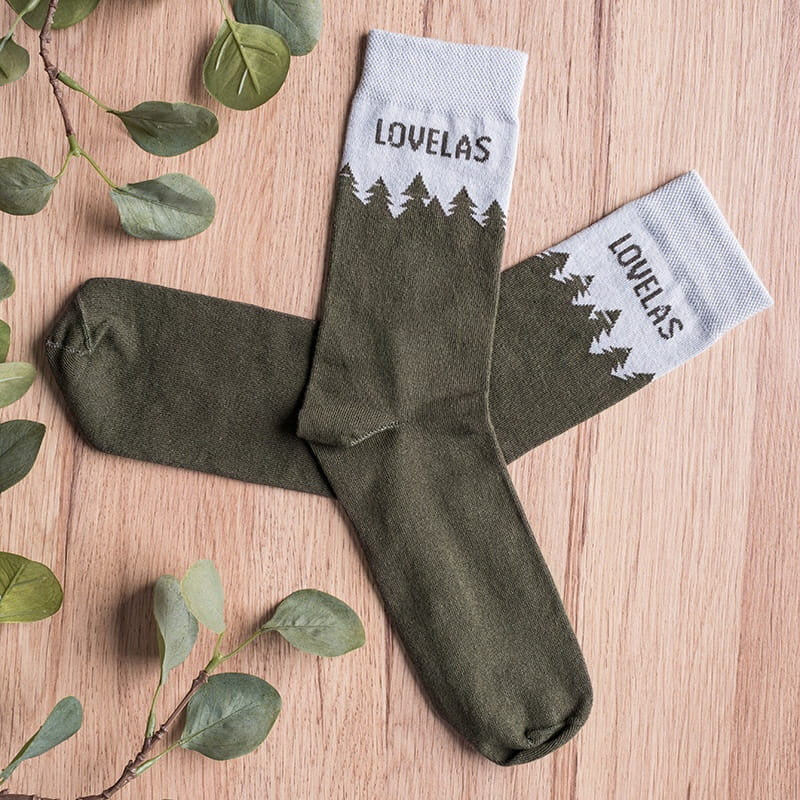 Śmieszne skarpetki męskie - Lovelas prezent dla miłośnika lasu skarpetki męskie śmieszne
