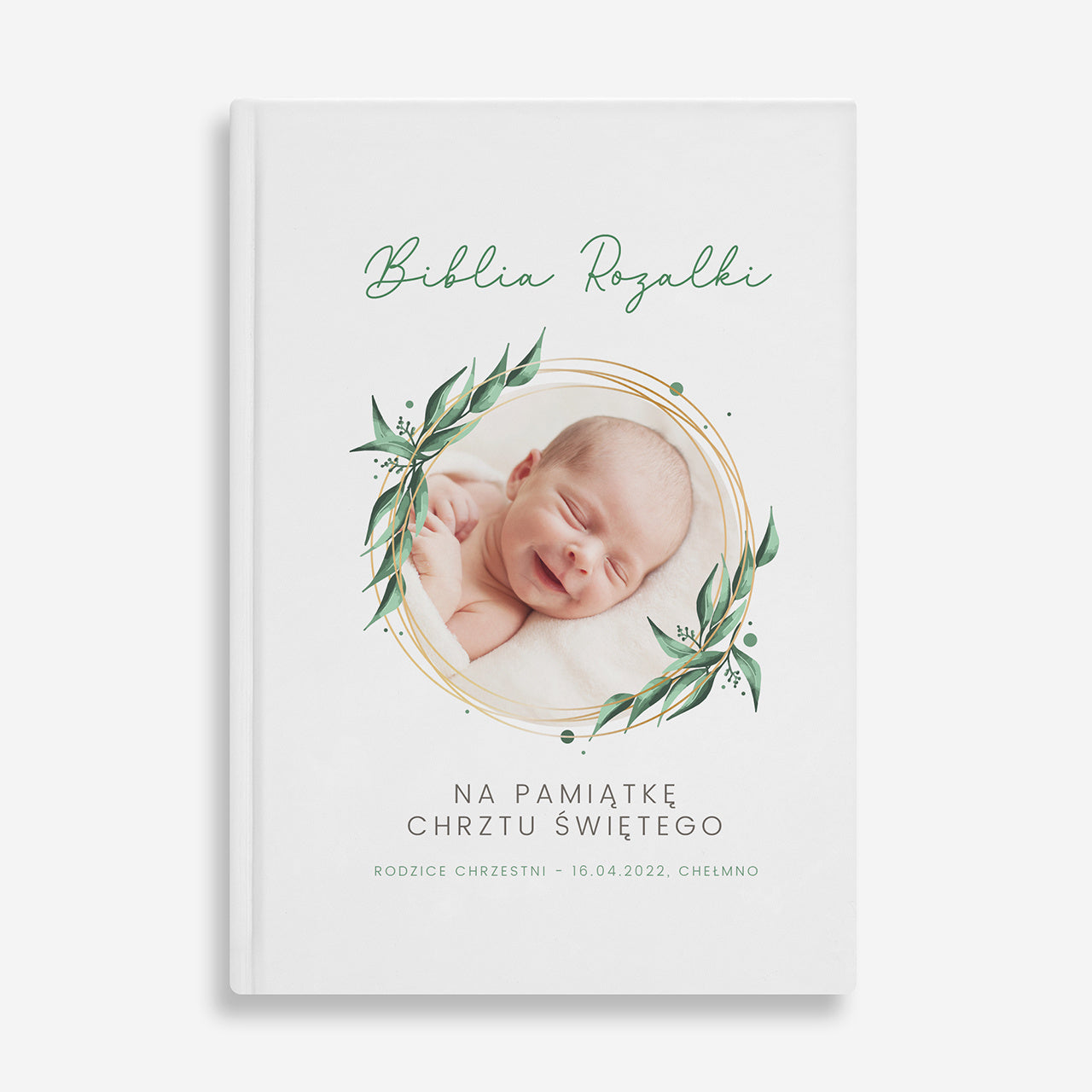 Biblia ze zdjęciem - prezent na Chrzest biblia na chrzest pamiątka chrztu świętego