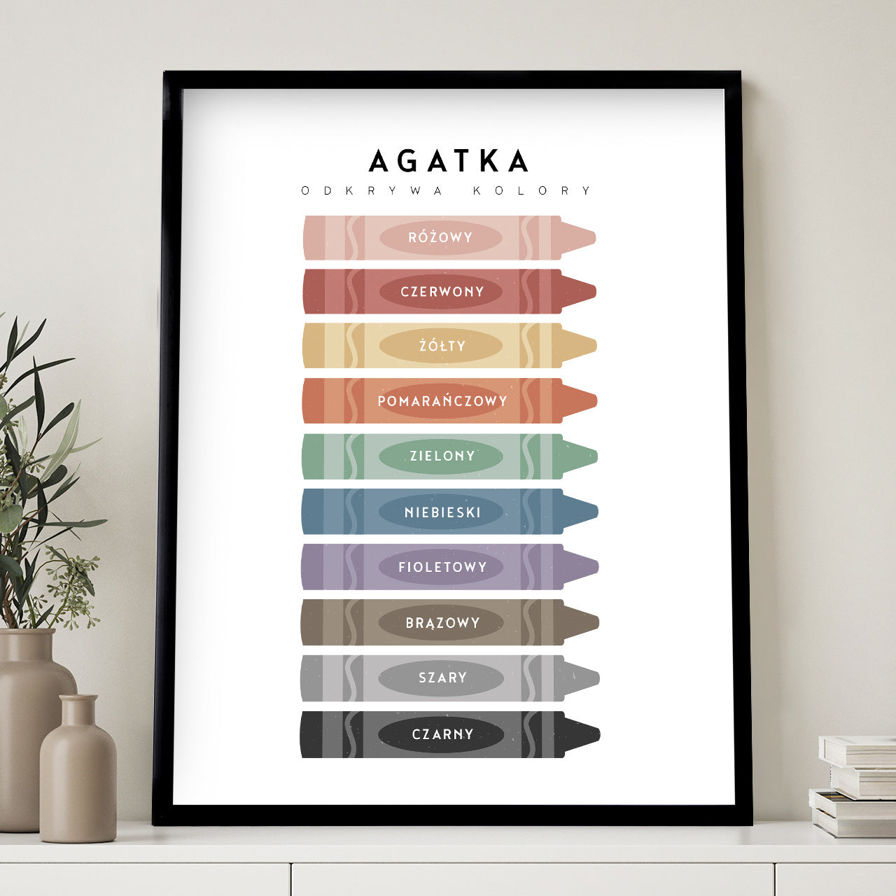 Plakat dla dziecka - kolory
