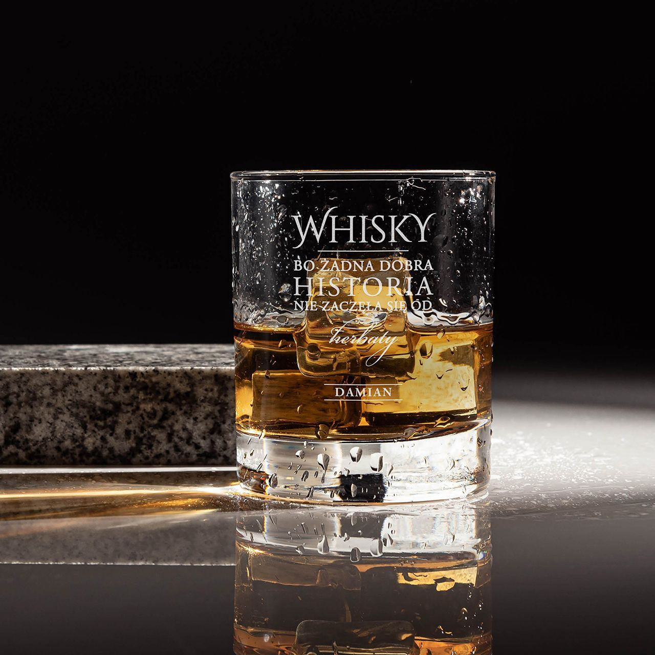 Personalizowana szklanka do whisky - Dobra Historia