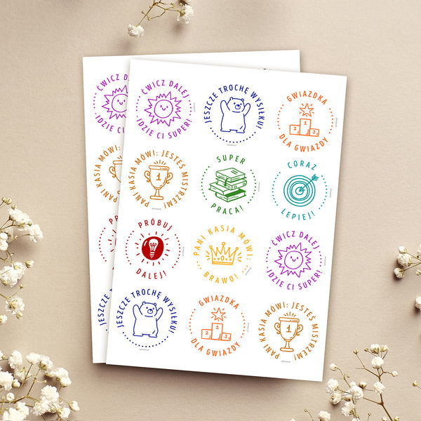 Naklejki motywacyjne z personalizacją