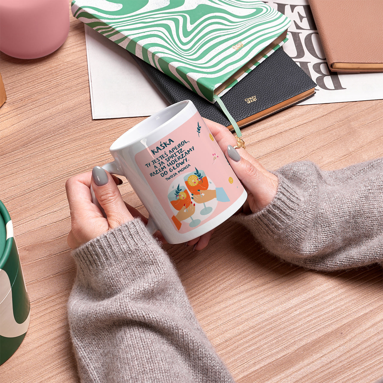 Personalizowany kubek dla przyjaciółki - Aperol Spritz