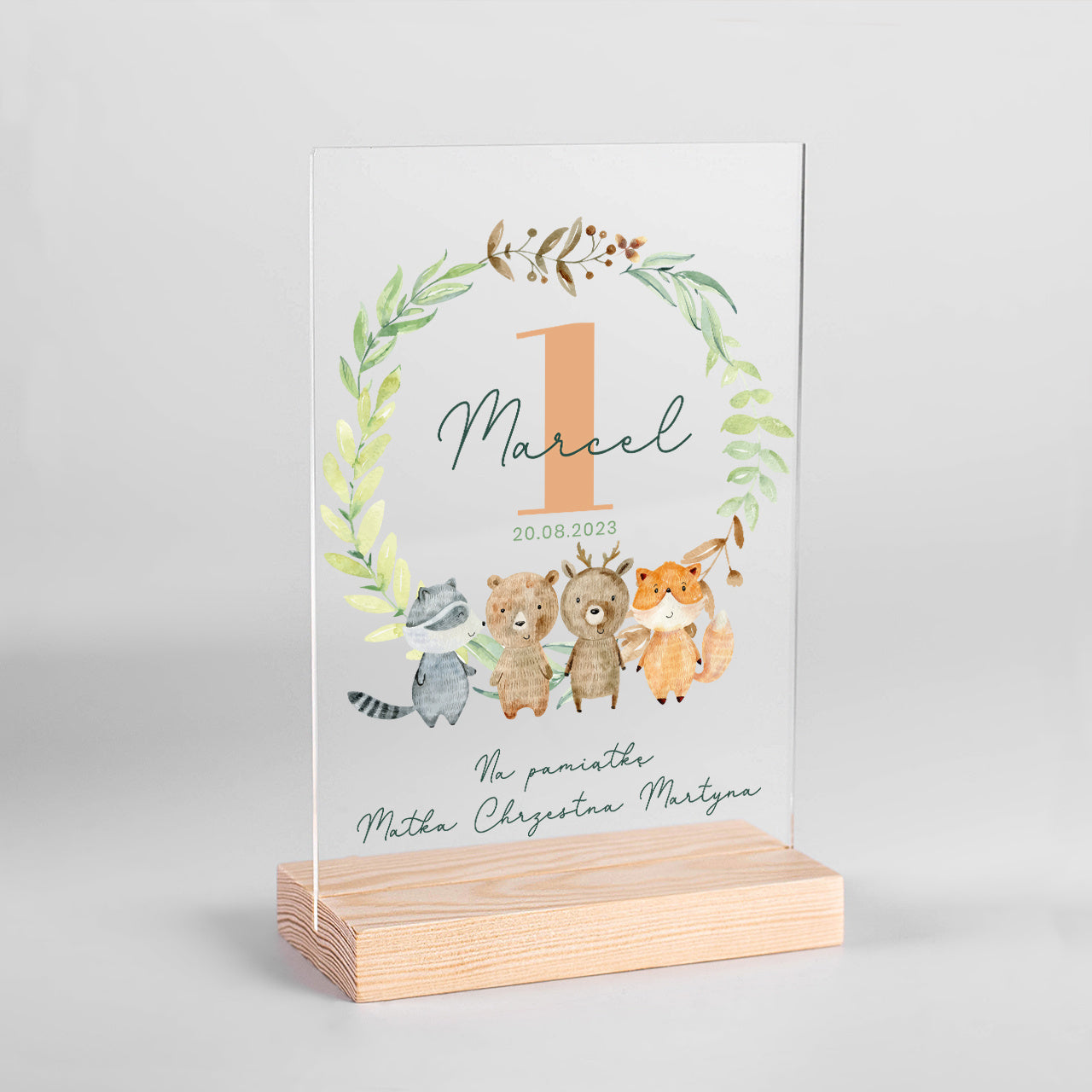 Personalizowana statuetka na Roczek - pamiątka
