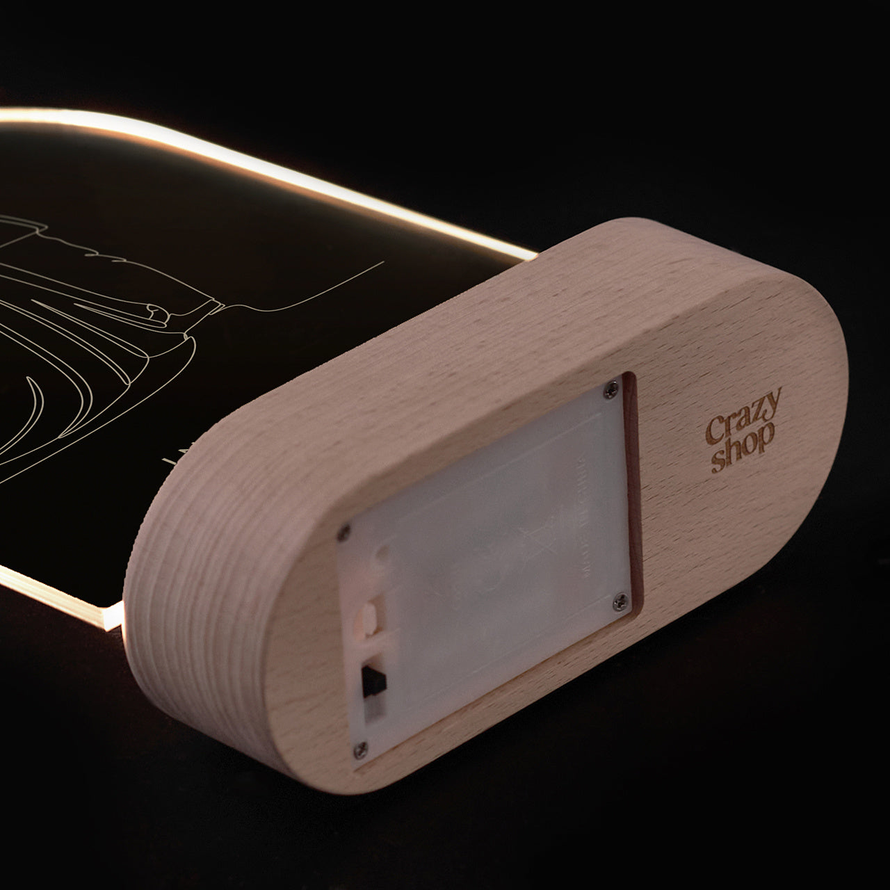 Lampka led z personalizacją na prezent Ślubny