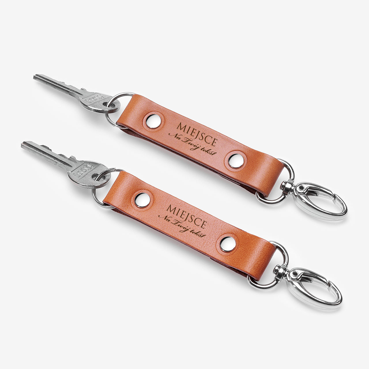 Zestaw breloków z grawerem - prezent dla pary