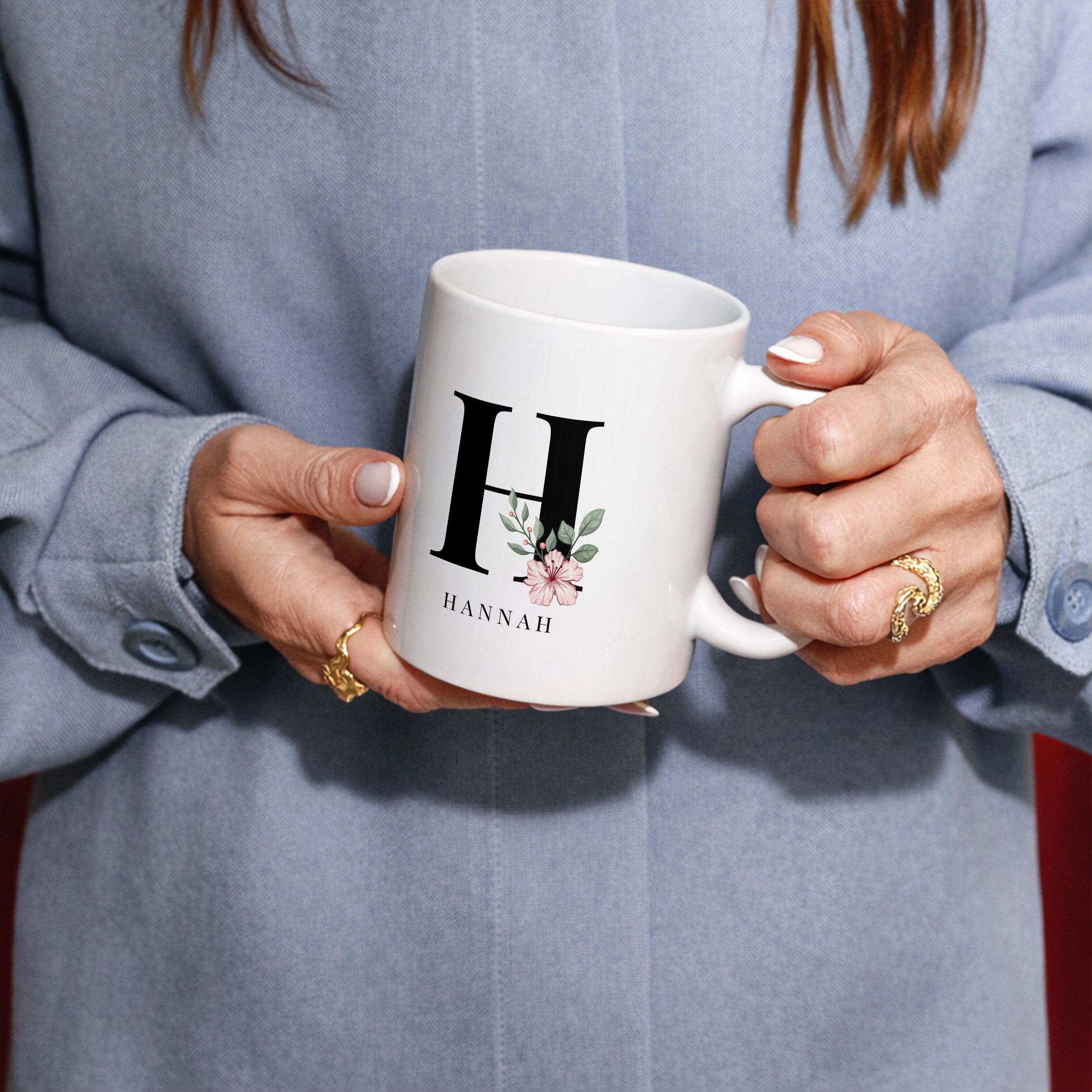 Personalisierte Tasse mit Initiale - Besonderes Geschenk